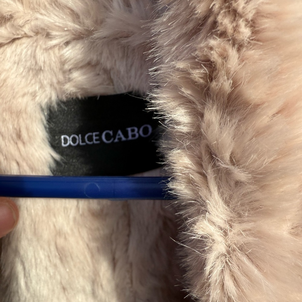 Dolce Cabo Light Tan Teddy Jacket - Picture 4 of 5